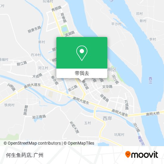 何生鱼药店地图