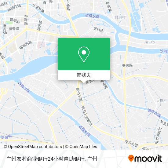 广州农村商业银行24小时自助银行地图
