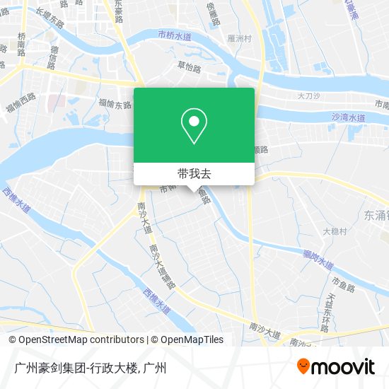 广州豪剑集团-行政大楼地图