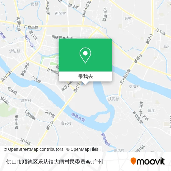 佛山市顺德区乐从镇大闸村民委员会地图