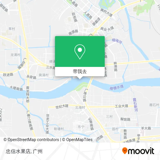忠信水果店地图