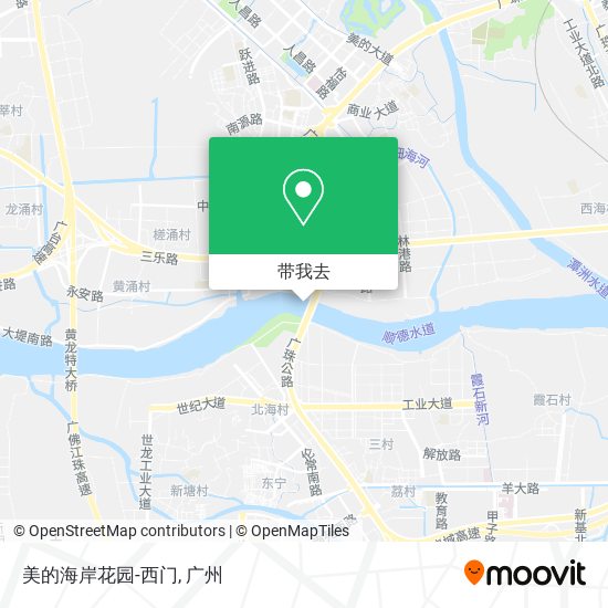 美的海岸花园-西门地图