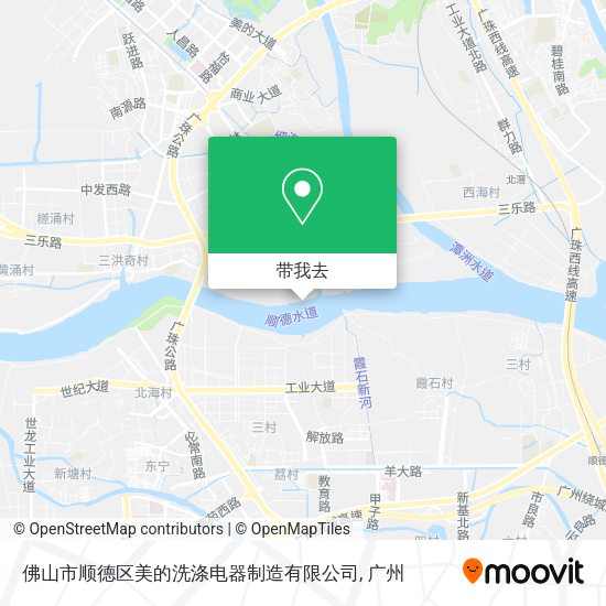 佛山市顺德区美的洗涤电器制造有限公司地图