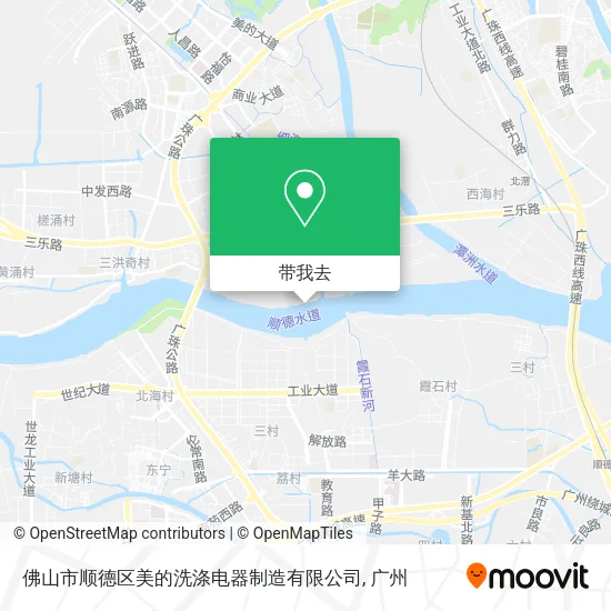 佛山市顺德区美的洗涤电器制造有限公司地图