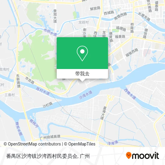 番禺区沙湾镇沙湾西村民委员会地图