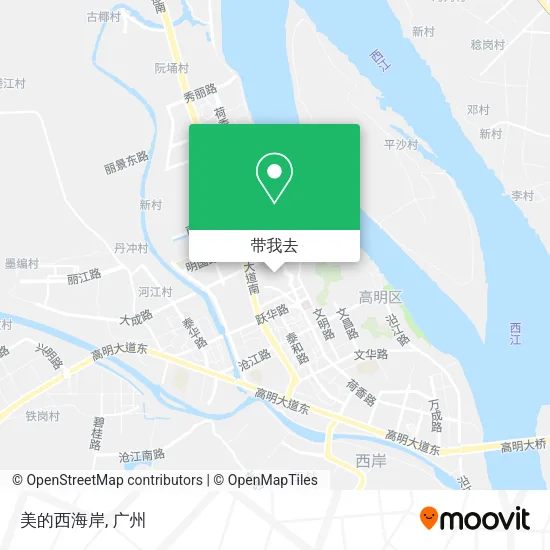 美的西海岸地图
