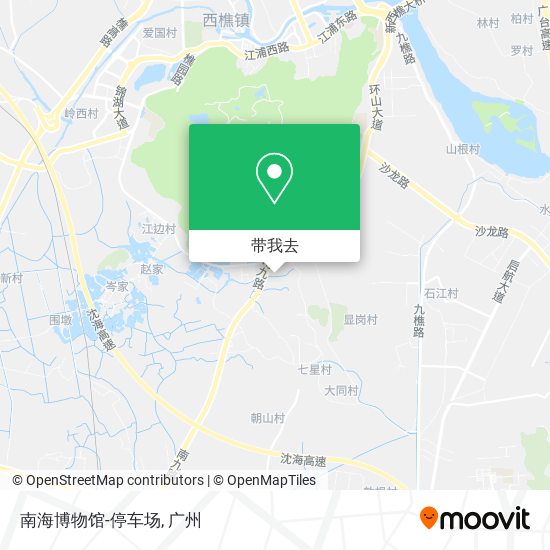 南海博物馆-停车场地图