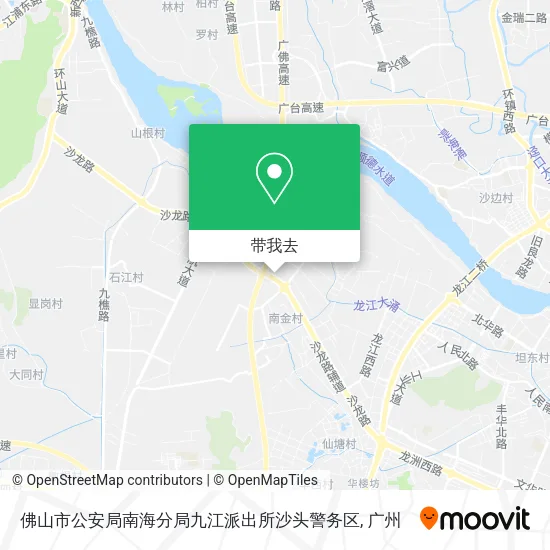 佛山市公安局南海分局九江派出所沙头警务区地图