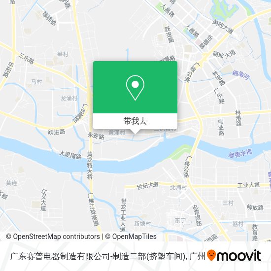 广东赛普电器制造有限公司-制造二部(挤塑车间)地图