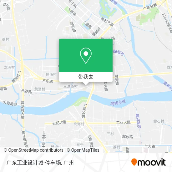 广东工业设计城-停车场地图