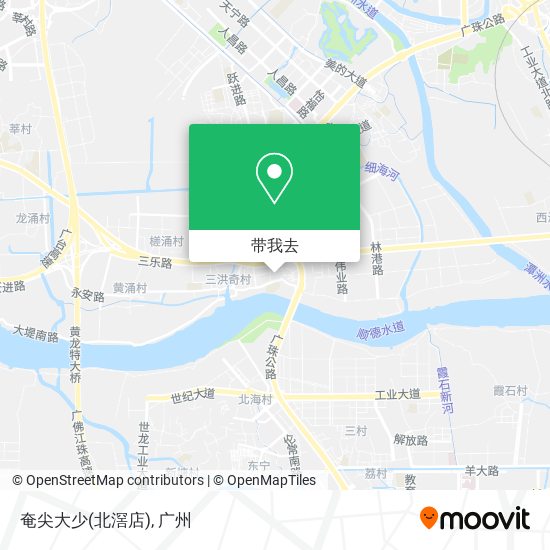 奄尖大少(北滘店)地图