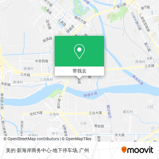 美的·新海岸商务中心-地下停车场地图