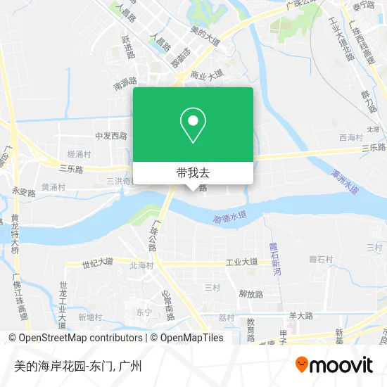 美的海岸花园-东门地图