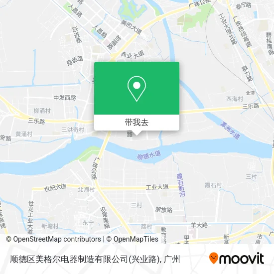 顺德区美格尔电器制造有限公司(兴业路)地图