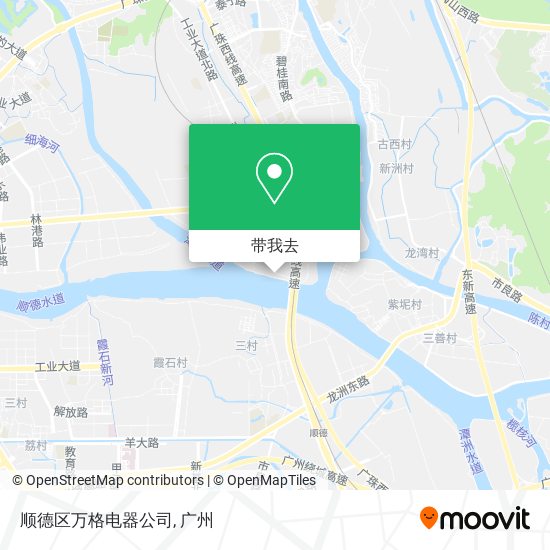 顺德区万格电器公司地图