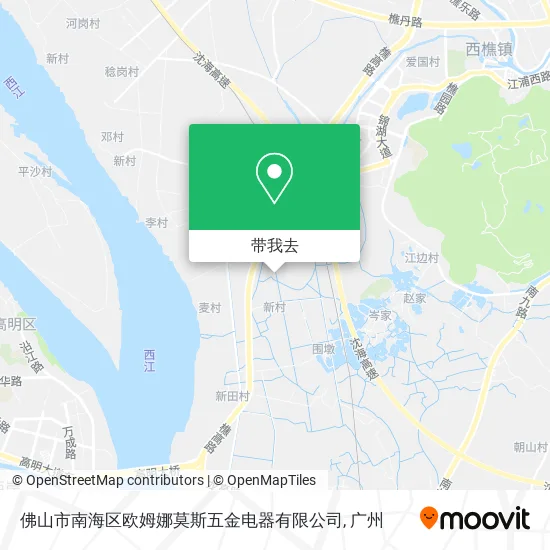 佛山市南海区欧姆娜莫斯五金电器有限公司地图