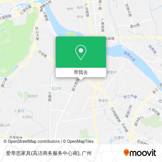 爱蒂思家具(高洁商务服务中心南)地图