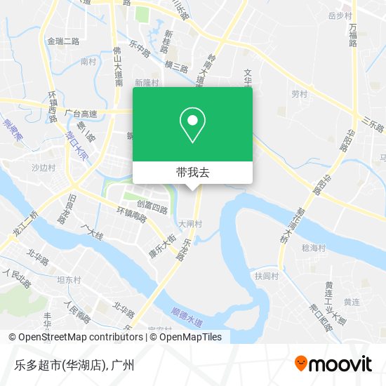 乐多超市(华湖店)地图