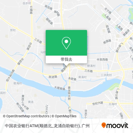 中国农业银行ATM(顺德北_龙涌自助银行)地图