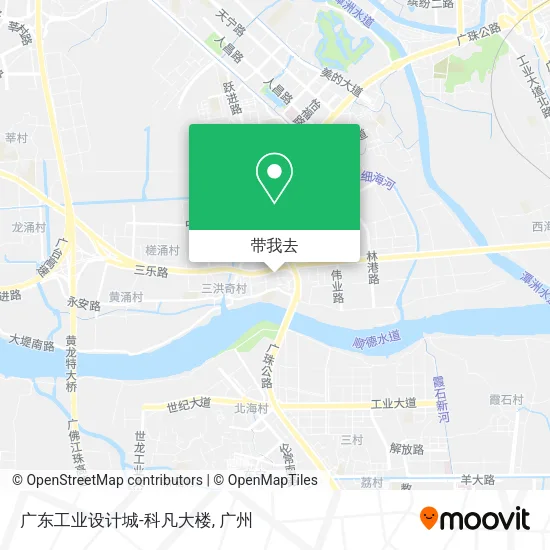广东工业设计城-科凡大楼地图