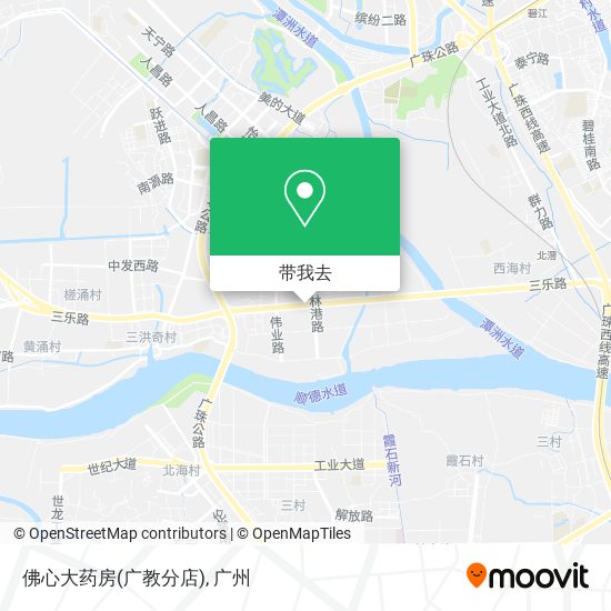 佛心大药房(广教分店)地图