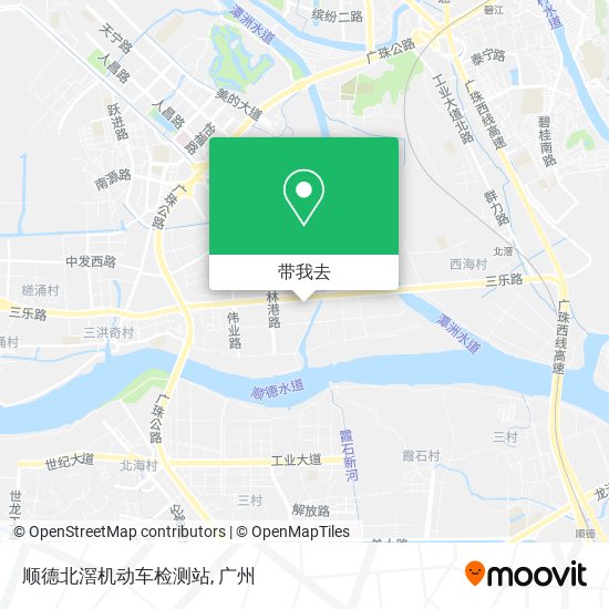 顺德北滘机动车检测站地图