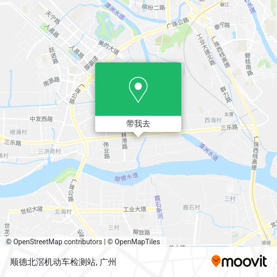 顺德北滘机动车检测站地图