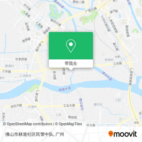 佛山市林港社区民警中队地图