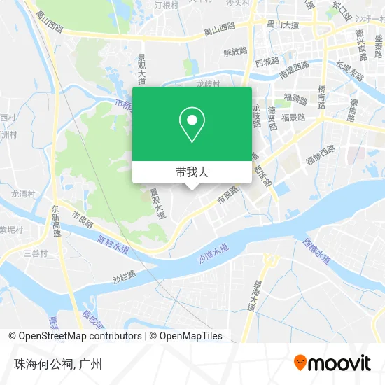 珠海何公祠地图