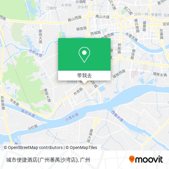 城市便捷酒店(广州番禺沙湾店)地图