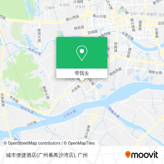 城市便捷酒店(广州番禺沙湾店)地图
