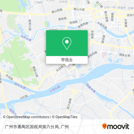 广州市番禺区国税局第六分局地图