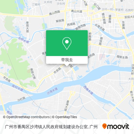 广州市番禺区沙湾镇人民政府规划建设办公室地图