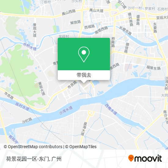 荷景花园一区-东门地图