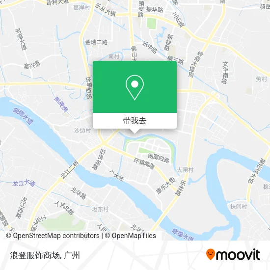 浪登服饰商场地图