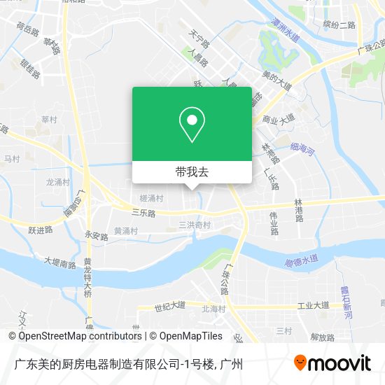 广东美的厨房电器制造有限公司-1号楼地图