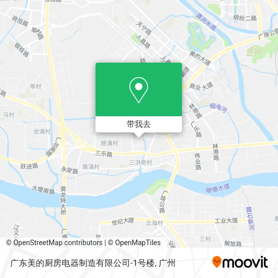 广东美的厨房电器制造有限公司-1号楼地图
