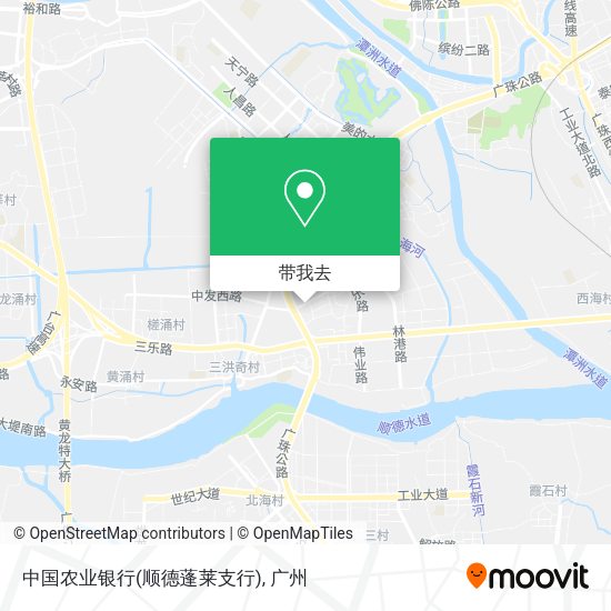 中国农业银行(顺德蓬莱支行)地图