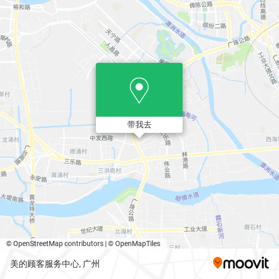 美的顾客服务中心地图