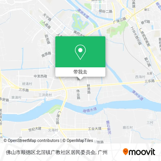 佛山市顺德区北滘镇广教社区居民委员会地图