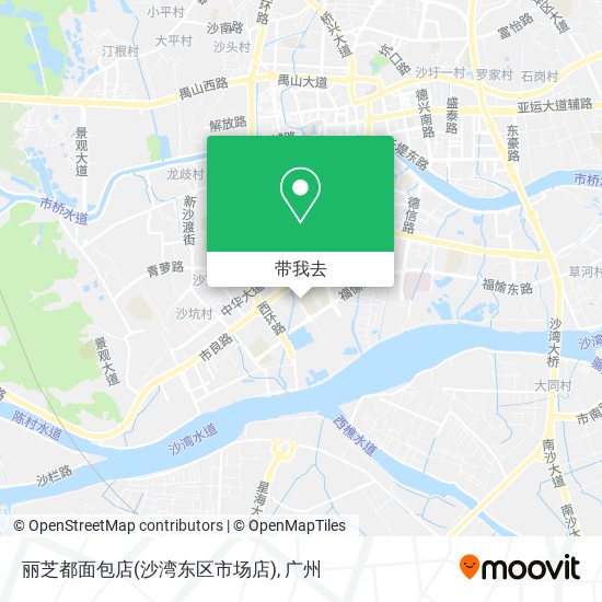 丽芝都面包店(沙湾东区市场店)地图