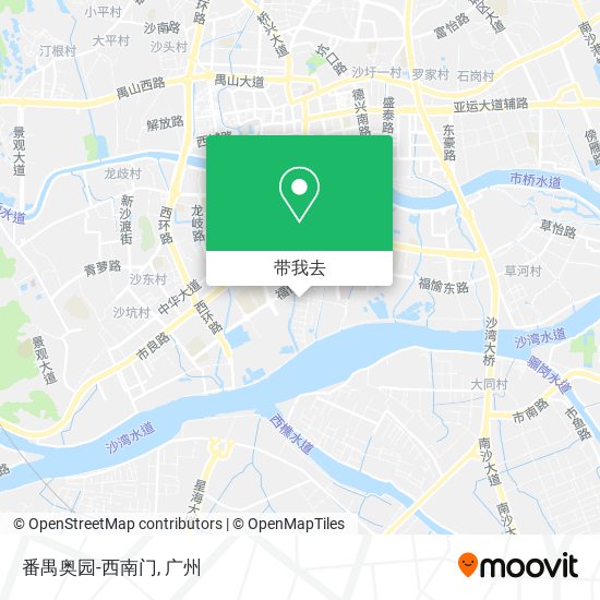 番禺奥园-西南门地图