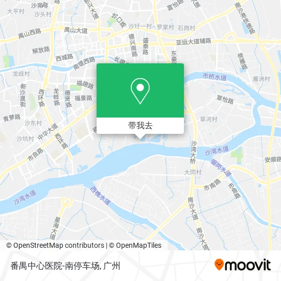 番禺中心医院-南停车场地图