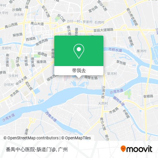 番禺中心医院-肠道门诊地图
