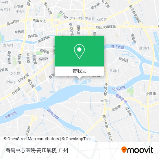 番禺中心医院-高压氧楼地图