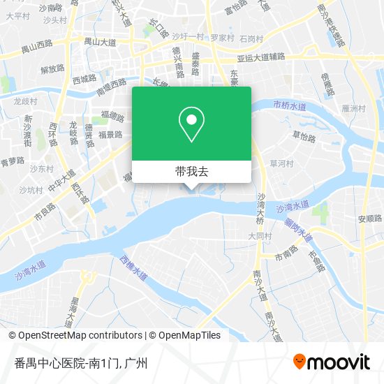 番禺中心医院-南1门地图