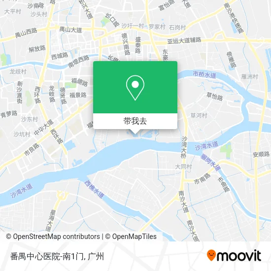 番禺中心医院-南1门地图