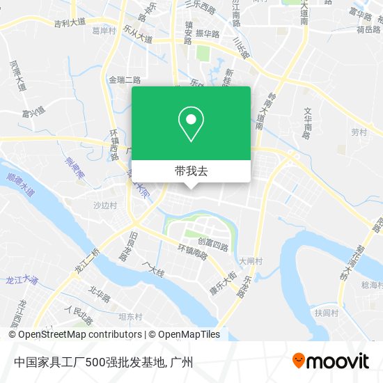 中国家具工厂500强批发基地地图