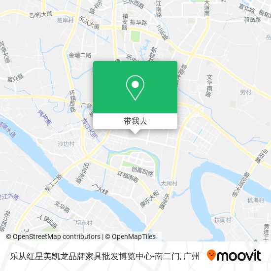乐从红星美凯龙品牌家具批发博览中心-南二门地图