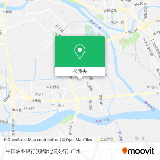 中国农业银行(顺德北滘支行)地图
